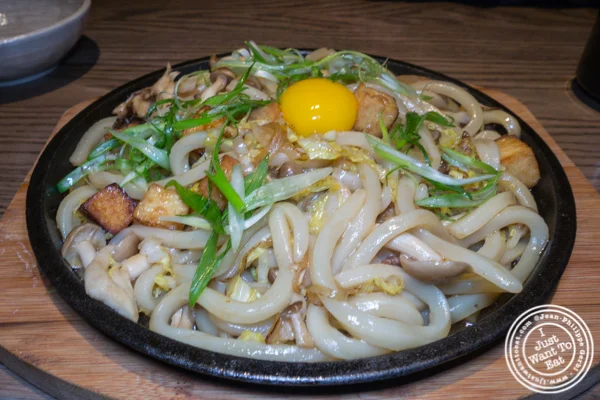 Sizzling sukiyaki at TsuruTonTan in NYC, NY
