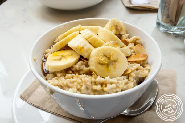 Steel cut oatmeal at Indie LIC in Queens, NY