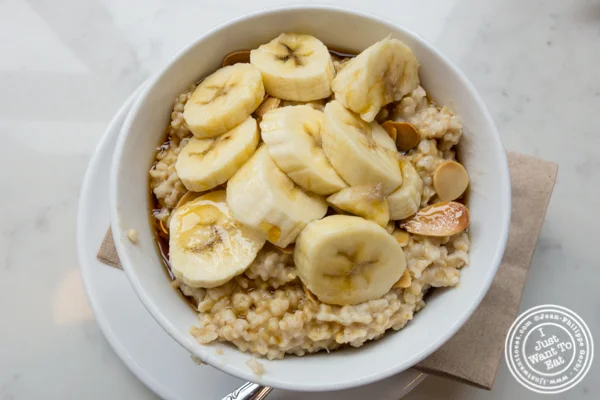 Steel cut oatmeal at Indie LIC in Queens, NY