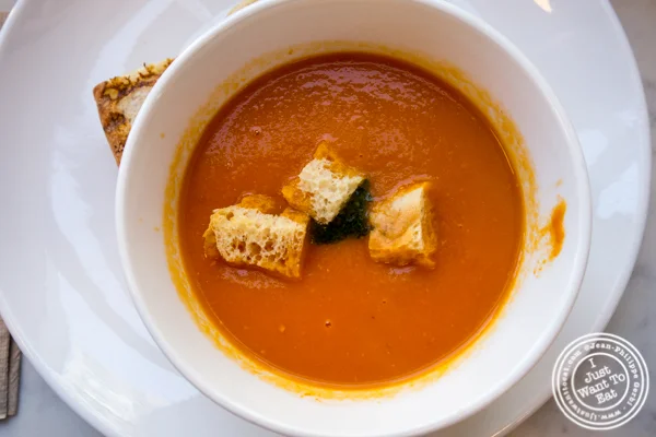 Soup and sandwich at Indie LIC in Queens, NY