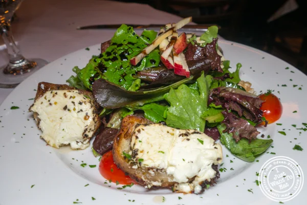 Salade de chèvre chaud at Felix in NYC, NY