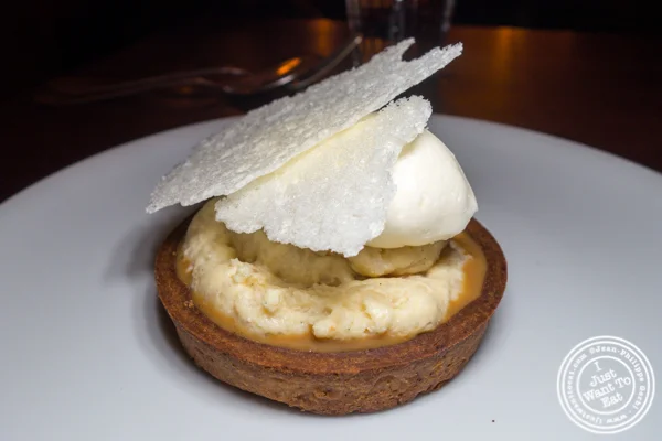Rice pudding tart at Frenchette in TriBeCa