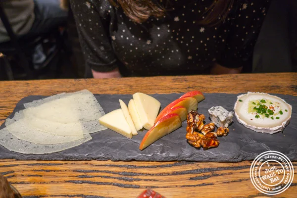 Cheese platter at Cocotte in Soho