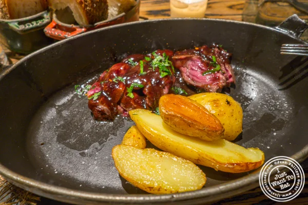 Hanger steak at Cocotte in Soho