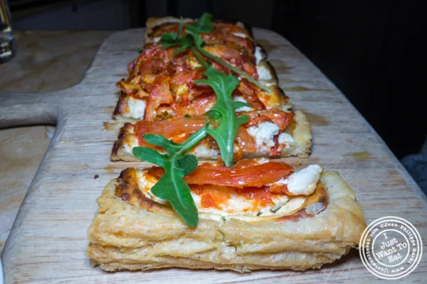 Goat cheese and tomato tart at Cognac in NYC, NY