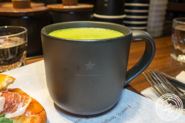 Matcha tea at Starbucks Reserve Roastery in NYC, NY