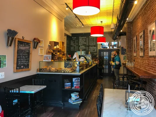 Dining room at Choc O Pain in Jersey City