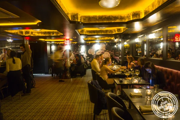 Dining room at Valerie in NYC. NY