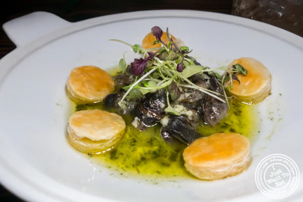 Escargots at The Harrow in Hell's Kitchen