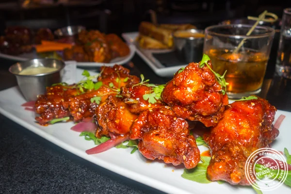 Korean BBQ wings at Proper West in NYC, NY