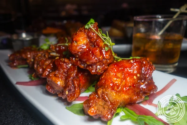 Korean BBQ wings at Proper West in NYC, NY