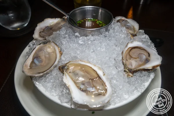 Oysters at Charlie Palmer Steak in NYC, NY