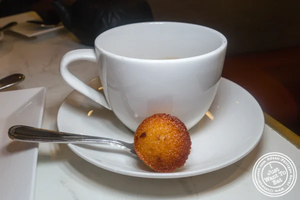 Double espresso at Maison Kayser in NYC, NY