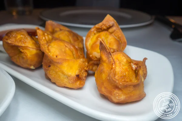 Crispy chicken wonton at Brooklyn Chop House in NYC, NY