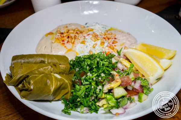 Meze plate at The Dearborn in Chicago, IL