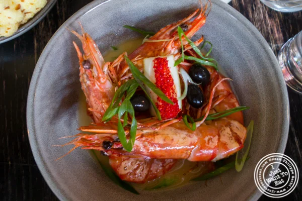 Chili prawns at Fat Rice in Chicago, IL