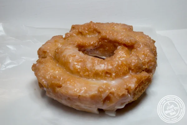 Buttermilk old fashioned donuts at Firecakes Donuts in Chicago, IL