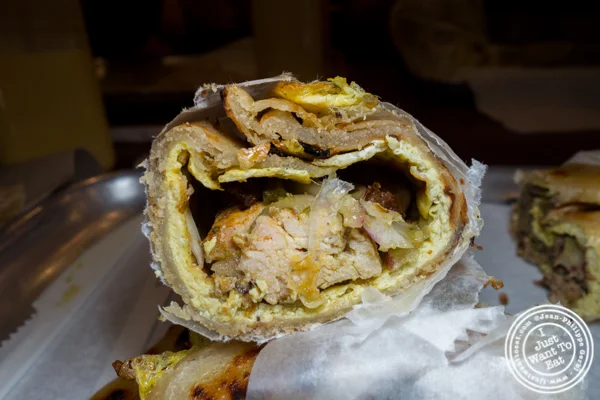 Unda chicken roll at The Kati Roll Company in NYC, NY