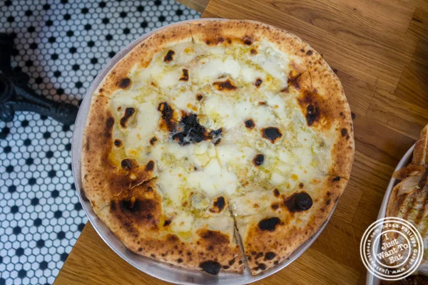 Four kings pizza at Love and Dough in Brooklyn