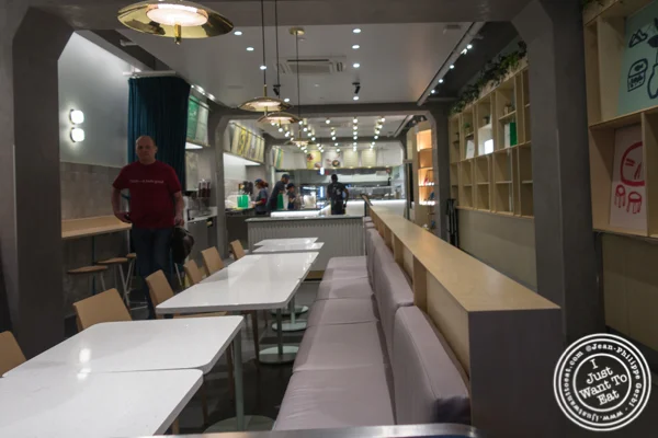 Dining room at Junzi Kitchen in NYC, NY