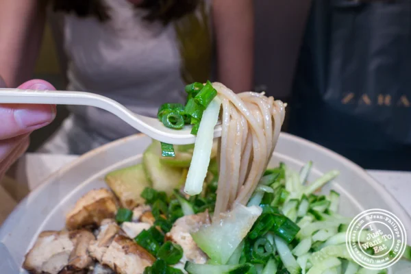 Furu tofu noodles at Junzi Kitchen in NYC, NY