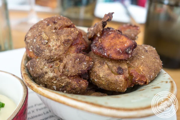 Salt and vinegar potatoes at Untitled in NYC, NY