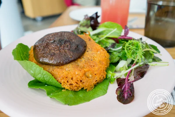 Veggie burger at Untitled in NYC, NY