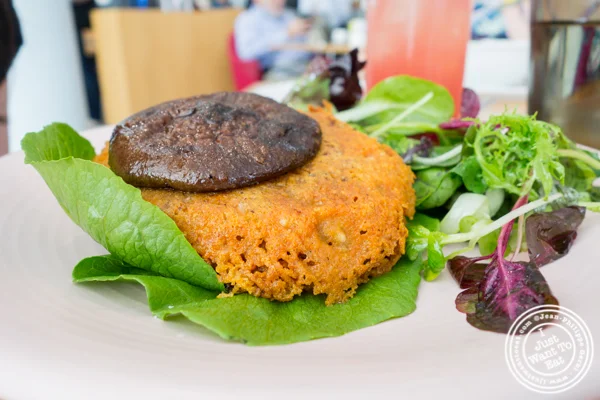 Veggie burger at Untitled in NYC, NY