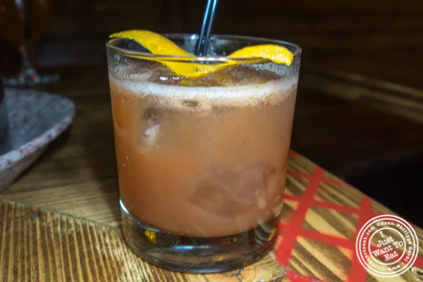 Whisky sour at Woodpecker by David Burke in NYC, NY