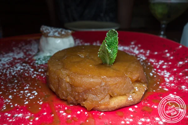 Apple tart at Woodpecker by David Burke in NYC, NY