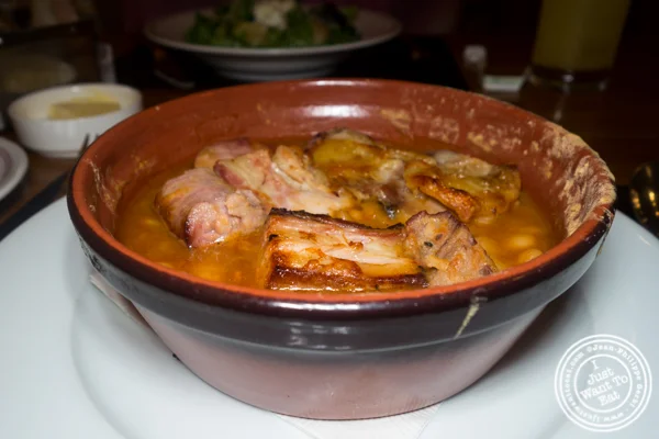 Signature cassoulet at Bar Boulud in NYC, NY