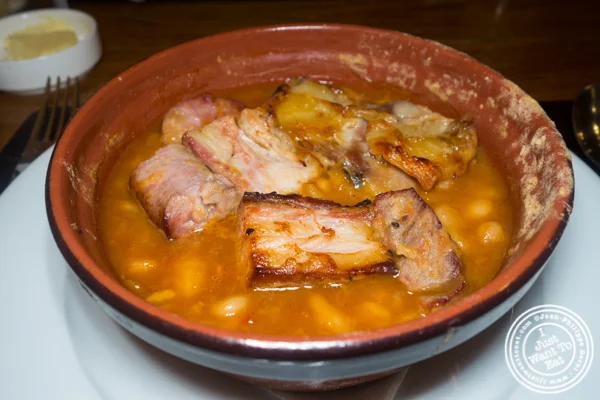 Signature cassoulet at Bar Boulud in NYC, NY