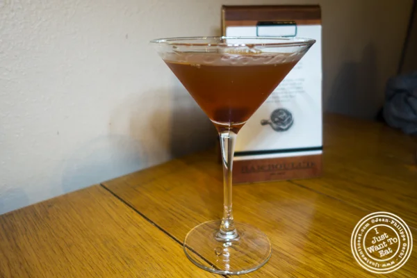 Upper Manhattan cocktail at Bar Boulud in NYC, NY