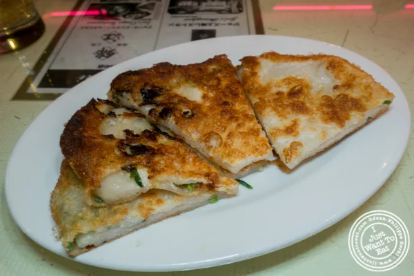 Scallion pancakes at Joe's Ginger in Chinatown