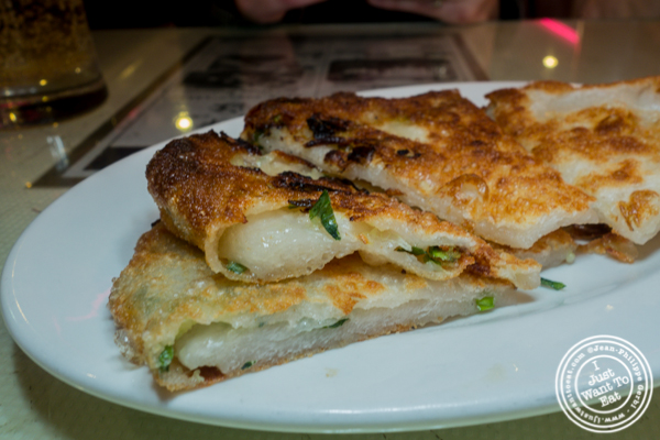Scallion pancakes at Joe's Ginger in Chinatown