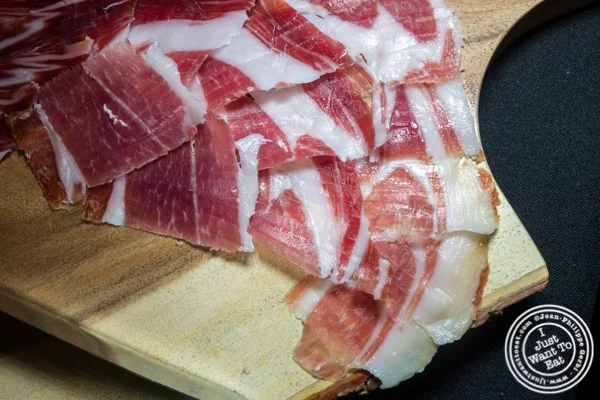 Jamon Iberico at "Venta del Barón" olive oil event