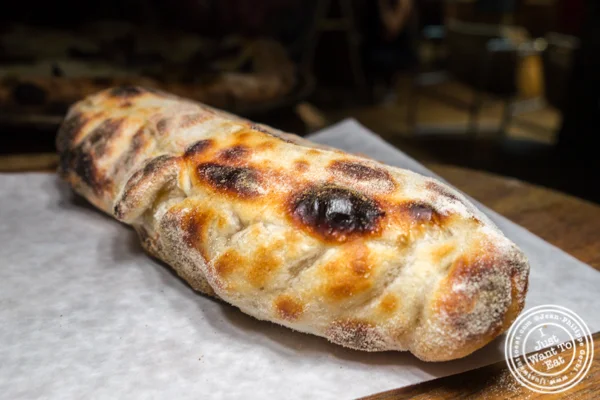 Humita empanada at Shelter Pizza in Williamsburg, Brooklyn