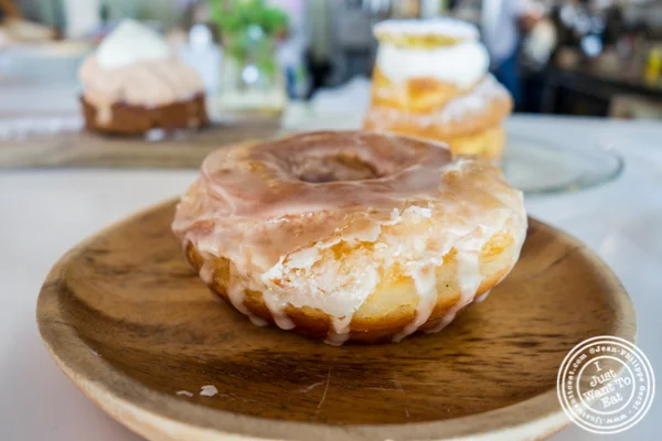 Yuzu glazed donut at Patisserie Tomoko in Williamsburg, Brooklyn
