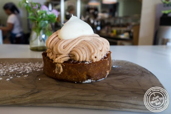 Chestnut tart at Patisserie Tomoko in Williamsburg, Brooklyn