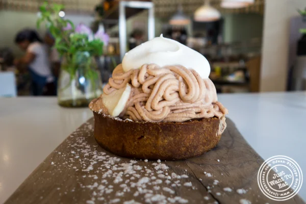 Chestnut tart at Patisserie Tomoko in Williamsburg, Brooklyn