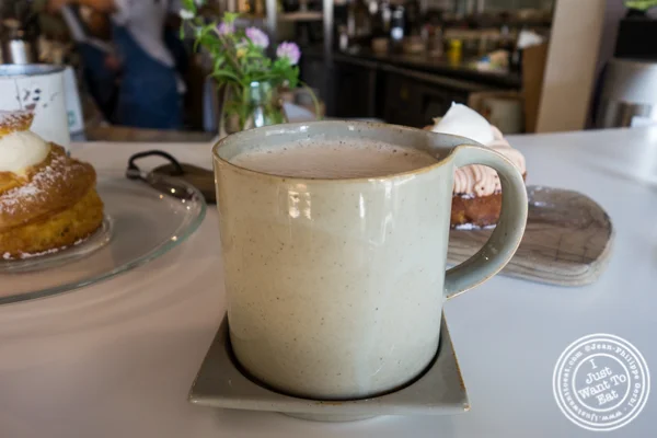 Mocha chai at Patisserie Tomoko in Williamsburg, Brooklyn