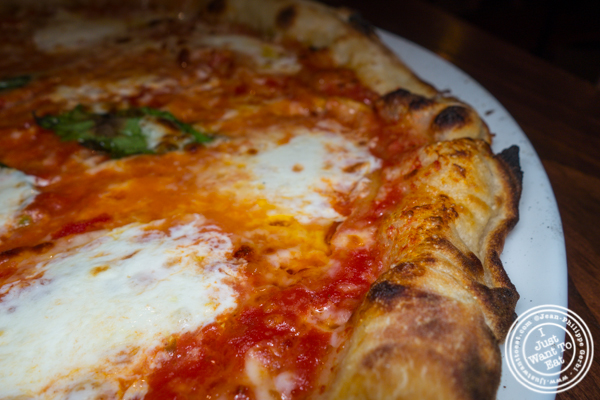 Margarita pizza at 800 Degrees Woodfired Kitchen in NYC, NY