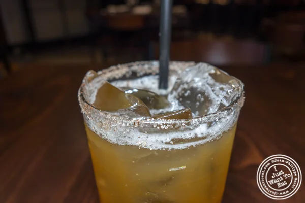 Smoky Liber-Tea cocktail at 800 Degrees Woodfired Kitchen in NYC, NY