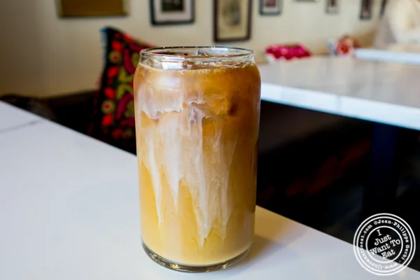 Cardamon cold brew at Simply Chai in Hoboken, NJ