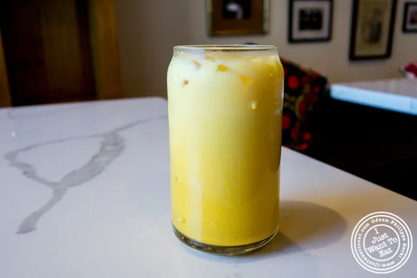 Haldi Doodh at Simply Chai in Hoboken, NJ