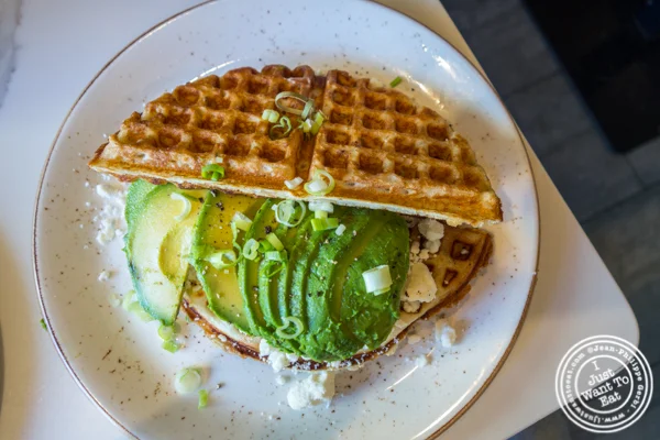 The Millenial dosa waffle at Simply Chai in Hoboken, NJ