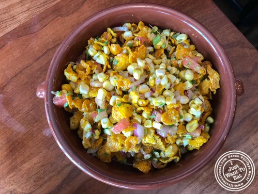 Corn behl at Soul Curry in Hoboken, NJ