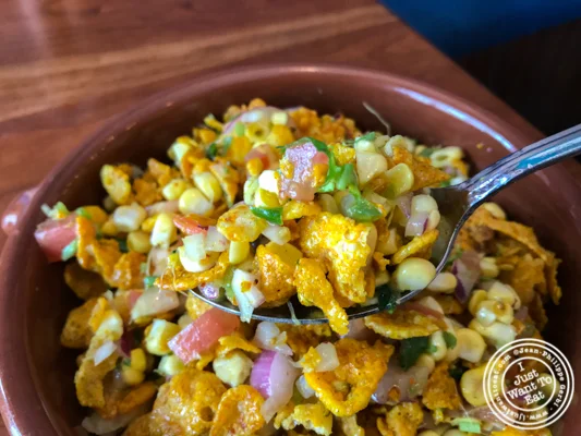 Corn behl at Soul Curry in Hoboken, NJ