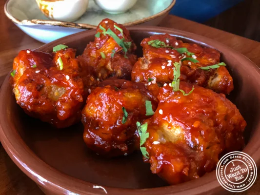 Manchurian cauliflower at Soul Curry in Hoboken, NJ