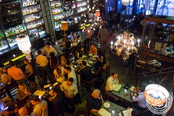 Bar area at The Rag Trader in NYC, NY